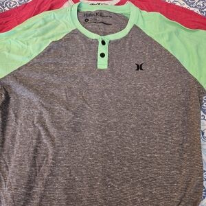 Hurley Men's Henley Shirts (2)
